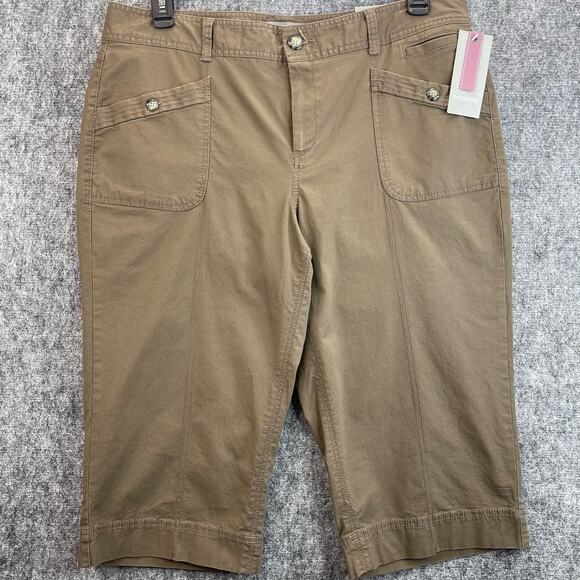 DOCKERS Capri Size 16 Mid Rise Curvy Fit Calf Length - Picture 1 of 12